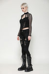 Punk versatile distressed long pants PW133