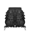 Lolita Lace-Trimmed Lantern shorts with Embroidered Flower PW135