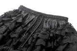 Lolita Lace-Trimmed Lantern shorts with Embroidered Flower PW135