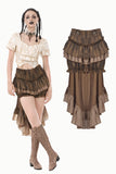 Steampunk Tailcoat Bloomers with Anchor Buttons and Ruffled Trim PW137BN