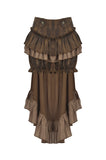 Steampunk Tailcoat Bloomers with Anchor Buttons and Ruffled Trim PW137BN