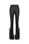 Gothic Multi-Layer Lace Flared Leggings PW139