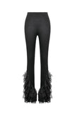 Gothic Multi-Layer Lace Flared Leggings PW139