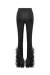 Gothic Multi-Layer Lace Flared Leggings PW139
