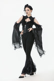 Gothic Multi-Layer Lace Flared Leggings PW139