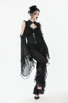 Gothic Multi-Layer Lace Flared Leggings PW139