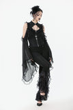 Gothic Multi-Layer Lace Flared Leggings PW139