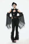 Gothic Multi-Layer Lace Flared Leggings PW139