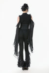 Gothic Multi-Layer Lace Flared Leggings PW139