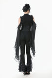 Gothic Multi-Layer Lace Flared Leggings PW139
