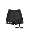 Asymmetry Rivet Punk Shorts with Leg Strap PW141