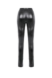 Punk Snakeskin Cut-Out PU Leather Pants PW143