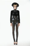 Punk Snakeskin Cut-Out PU Leather Pants PW143