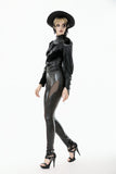 Punk Snakeskin Cut-Out PU Leather Pants PW143