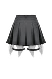 Punk Mesh Layered Skort Shorts PW149 - Gothlolibeauty