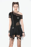 Punk Mesh Layered Skort Shorts PW149 - Gothlolibeauty