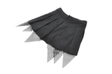 Punk Mesh Layered Skort Shorts PW149 - Gothlolibeauty