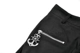 Punk Metal Utility Shorts PW150 - Gothlolibeauty