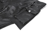 Punk Asymmetric Stud Detail Pants PW151 - Gothlolibeauty