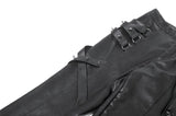 Punk Asymmetric Stud Detail Pants PW151 - Gothlolibeauty