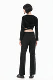 Urban Mobility - Dark Techwear Multi-Pocket Cross-Zip Wide-Leg Cargo Pants PW153