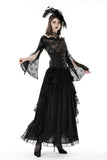 Gothic sexy off shoulder lace T-shirt TW508