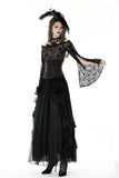 Gothic sexy off shoulder lace T-shirt TW508