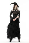 Gothic sexy off shoulder lace T-shirt TW508