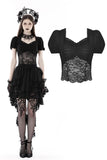 Gothic elegant sexy see-through top TW509