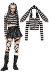 Prison Bunny Striped Crop Top TW558