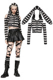Prison Bunny Striped Crop Top TW558