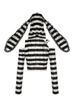 Prison Bunny Striped Crop Top TW558