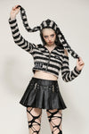 Prison Bunny Striped Crop Top TW558