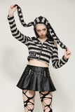 Prison Bunny Striped Crop Top TW558