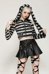 Prison Bunny Striped Crop Top TW558