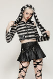 Prison Bunny Striped Crop Top TW558