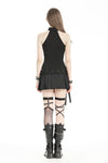 Punk black rebellious rock top. TW580