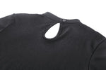 Black punk hollow sexy mesh knit T-shirt TW597