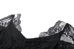 Gothic Romantic Lace Patchwork Bell-Sleeve Layered Cuff Top TW607
