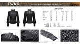 Gothic noble jacquard velvet top TW612