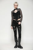 Punk dark studded top TW616