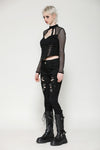 Punk dark studded top TW616