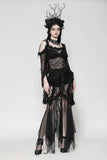 Gothic Romantic Lace Flare Sleeve Top TW623