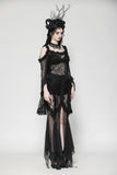 Gothic Romantic Lace Flare Sleeve Top TW623