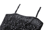 Dark Embossed Velvet Camisole TW628