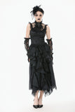 Baroque Lace Panel Top with Tassel Hem TW650