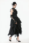 Baroque Lace Panel Top with Tassel Hem TW650