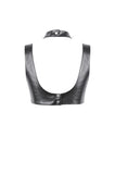 Metal Studded Punk Corset Bra with Adjustable Clasps TW655