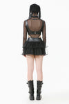 Metal Studded Punk Corset Bra with Adjustable Clasps TW655
