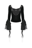 Gothic Court Square-Neck Top TW659